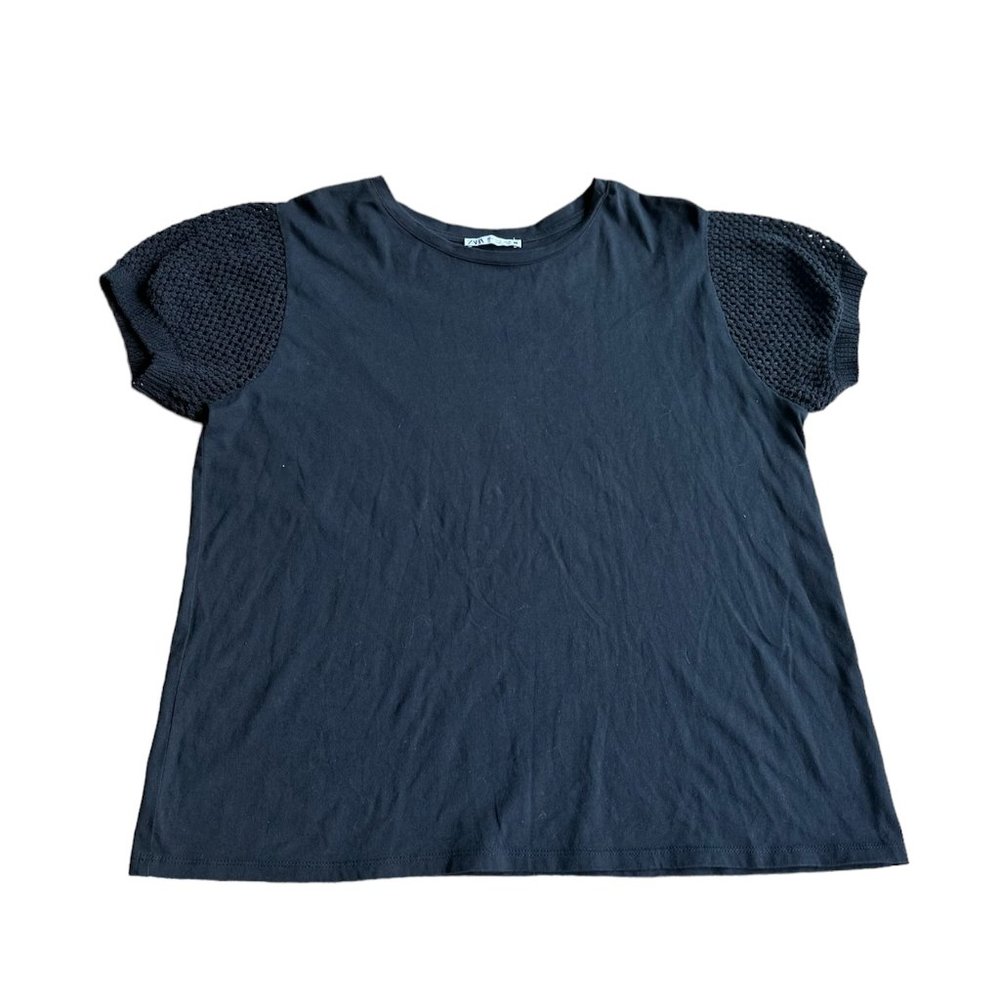 Zara Knit Puff Sleeve Top